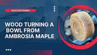 Wood Turning A Small Ambrosia Maple Bowl | Quick turn!