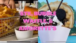 Exciting Trip to Disney Springs | Bubble Waffle Cone. STK, and Amorette's