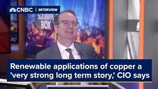 Renewable applications of copper have a 'very strong long term story,' CIO says