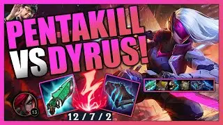 TcKatfish VS Dyrus! PENTA KILL STAND DOWN AGAINST DYRUS?! [Full Gameplay]
