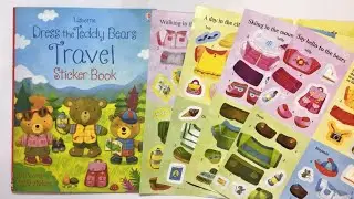 Dress the Teddy Bears Travel Sticker Book for kids