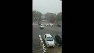 Insane Hail Storm In Dimona Israel