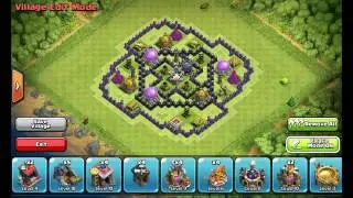 Clash of clans   Town hall 8 TH8 Farming base antihog, giant