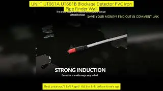 Uni-T Ut661A Ut661B Blockage Detector Pvc Iron Pipe Finder Wall Scanner