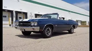 1970 Chevrolet Chevelle SS Convertible Blue 454 LS6 4 Speed & Ride - My Car Story with Lou Costabile