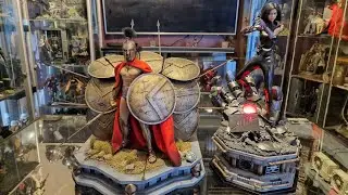 1/6 diorama stands by IC Custom. King Leonidas & Alita