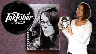 Обзор скетчбука Inktober 2017 |1/4|