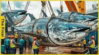 Secrets Of How European Fishermen Catch And Process Millions Of Bluefin Tuna - Farming Documentary