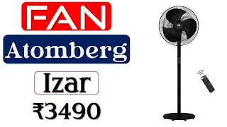 👉Atomberg Izar Pedestal Fan Review🔥​पेडस्टल फैन🔥105 Watt ​Stand Fan🔥Atomberg Pedestal Fan under 3500