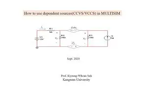 멀티심ㅡ독립 밎 종속전원 회로해석 (Circuit analysis of  independent and dependent sources by MULTISIM)