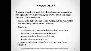 Employment Law   Chapter 9   Sexual Harassment   Part 1 with Audio