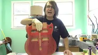 Solo Guitars Double Neck SG Build - Staining the Body