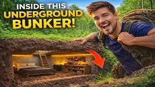 I Built a Luxury Underground Home in the Jungle (Secret Survival) #UndergroundHouse#UndergroundHome