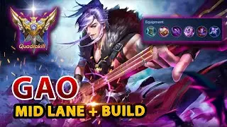 Gao Midlane Build Gameplay | Honor of Kings