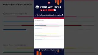 Mat-Progress-Bar Customize | Angular 15 