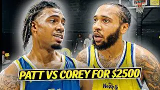 Patt vs HS Mixtape Legend Corey Sanders 1v1 for $2,500!!  | Nesquik Creator Court