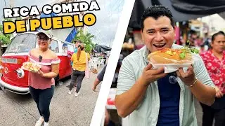 TRADICIONALES PANES RELLENOS y COMIDA MEXICANA PICANTE | Así comen en los pueblos