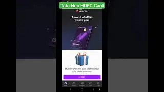 Offer hi Offer Tata Neu Cards HDFC Infinity Credit Card #1mg #bigbasket #croma #tatacliq #tanishq