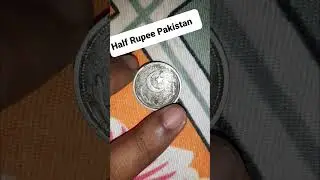 Half Rupee Pakistan. Old coin .#coin #rare #errorcoins #errorcoins