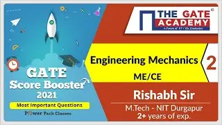 Part 2 | Engineering Mechanics GATE Questions | GATE Score Booster | GATE Revision | GATE 2021