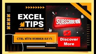 excel shortcuts | ctrl with number keys | #shorts
