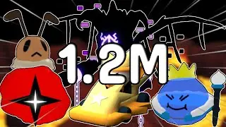 dealing 1.2 million damage and unlocking demise follower in tower heroes
