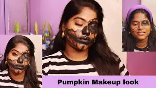 Pumpkin Makeuplook #makeup #viralvideo #makeuptutorial #pumpkin #halloween #halloweenmakeup 