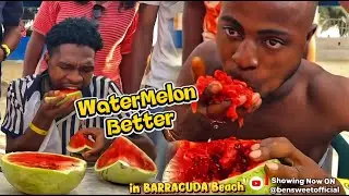 Epic Watermelon Eating Challenge at Barracuda Beach Lagos! 🍉💰| 2026 | bensweetofficial