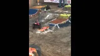Monster Patrol vs Scarlet Bandit Round 1 Racing Backyard Monster Jam 2015