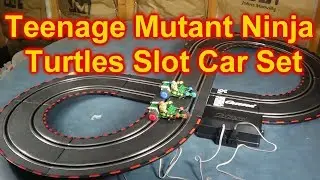 Teenage Mutant Ninja Turtles Battery Powered Slot Car Track Toys