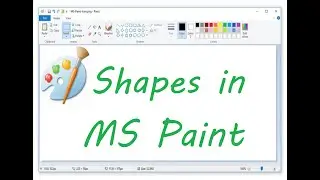How to draw shapes in Microsoft Paint