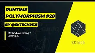 runtime polymorphism | runtime polymorphism in java #28