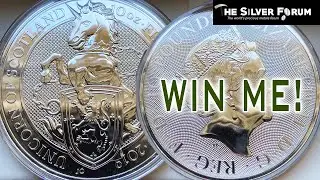 Win 10 Ounces Of Queen's Beast Silver!