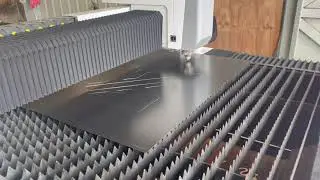 Laser cut sheet metal sign