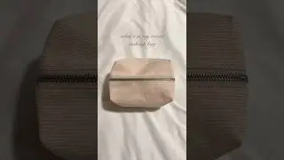what&rsquo;s in my travel makeup bag #packing #beauty #makeup #travel #whatsinmybag #shorts #fyp