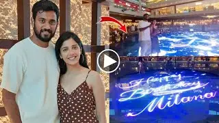 Darling Krishna Grand Celebration Wife Milana Birthday in Goa | Milana with krishna Birthday video