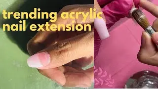 ￼￼acrylic nail extensions at home