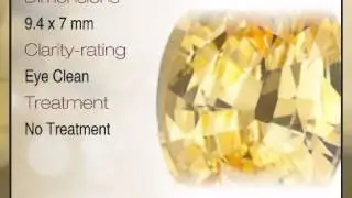 Fabulous Untreated Medium Intense Soft Yellow Sapphire for SALE - Well Cut & Bright - AGL Certified,