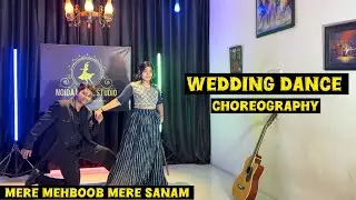 New Couple Dance Choreography Easy Steps Mere Mehboob Mere Sanam #shahrukhkhan #weddingchoreography