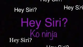 Hey Siri?- Koninja