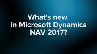 Microsoft Dynamics NAV 2017 Intro