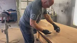 Application of CleanArmor Wood 170 Sealer Wipe on Application