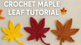 Easy Crochet Maple Leaf 🍁 | Autumn Leaf Tutorial for Beginners