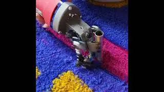 V- Shaped Rug Carver in Action