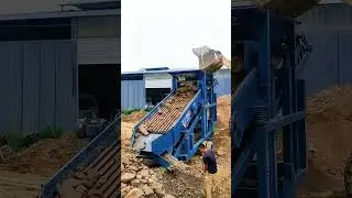 Vibrating screen stone separator.#VibratingScreen #coal#separation#ParticleSifting