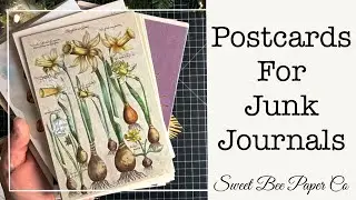Postcards For Junk Journals | Amazon Finds for Junk Journals | Amazon Junk Journal Supplies