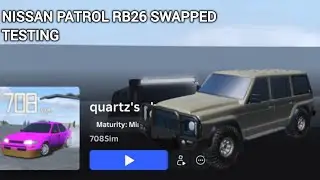 Nissan patrol testing in quartz's chassis testing in roblox 
