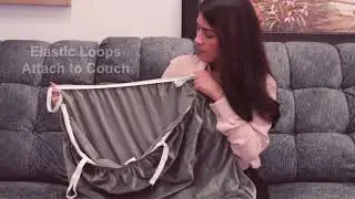 H.Versailitex 8 pc velvet couch cover installation instructions