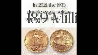 1933 Double Eagle (the last US gold coin) #rarecoins #americanhistory