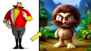 Sonic Cartoon Characters Reimagined Babies ai